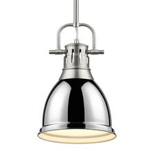  3604-S PW-CH - Duncan Small Pendant with Rod